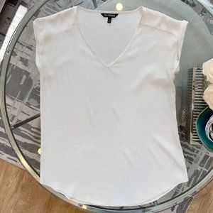 Express Short Sleeve Blouse - White Size M